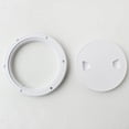 thumbnail image 3 of White Plastic Off Deck Screw Access Hatch Cover for Marine Boat RV - 6inch, 3 of 6