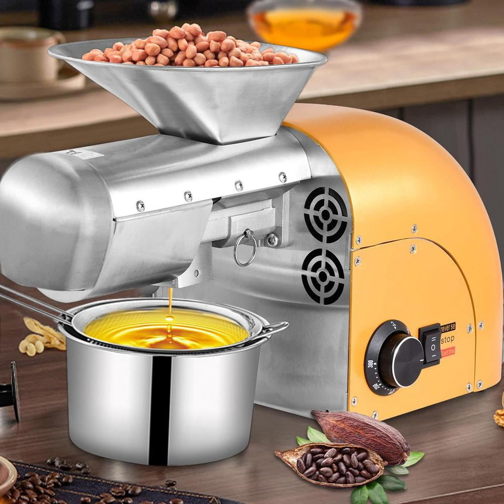 XIANERS Oil Extraction Machine For Home 1800W Automatic Commercial Oil Expeller Extractor Stainless Steel Cold & Hot Press Oil Extractor Organic Oil Expeller Household cosy