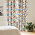 thumbnail image 2 of Ambesonne Feathers Curtains, Watercolor Style Art Print, Pair of 28"x84", Multicolor, 2 of 5