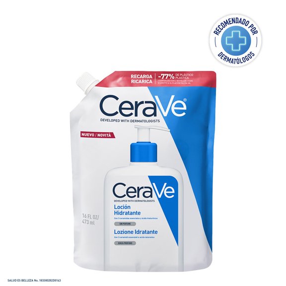 Refill Loción Hidratante CeraVe Piel Normal a Seca, 473 ml