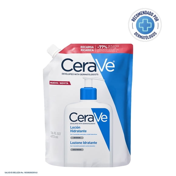 Refill Loción Hidratante CeraVe Piel Normal a Seca, 473 ml