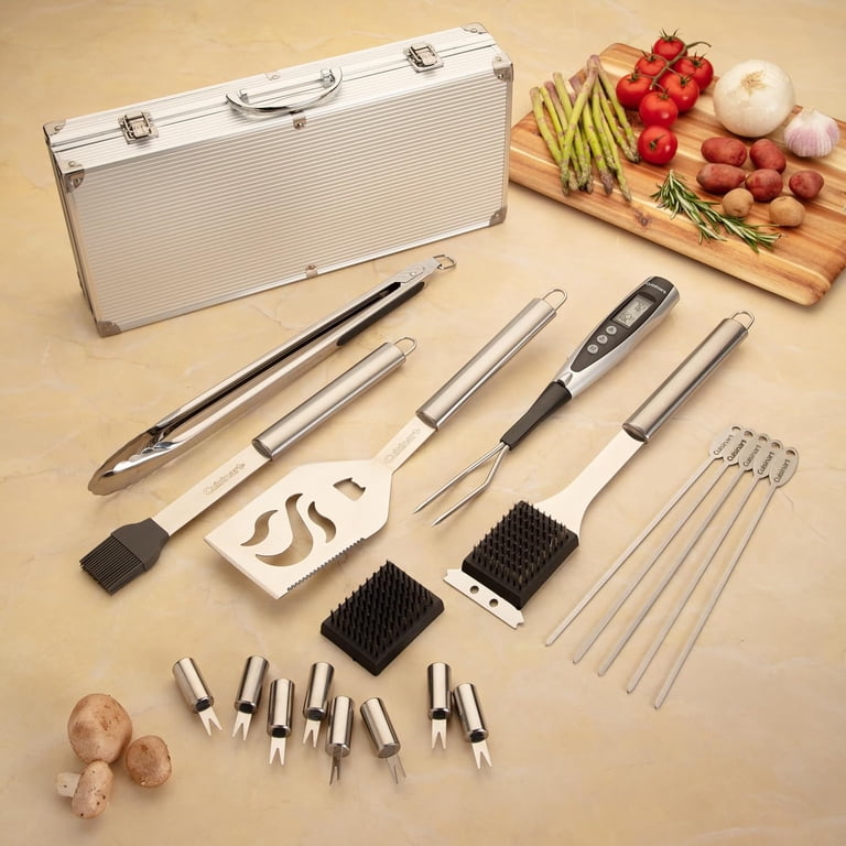 Cuisinart Deluxe Grill Tool Set, 20-Piece Grill Set, BBQ