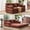 Orange, variant on LUXAPA 78.7" Sofa Couch with 3 Pillows, 3 Seater Sofa Bed for Living Room, No Assembly Required,Red