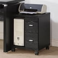 thumbnail image 2 of Coaster Contemporary Wood Printer Stand with 2-Drawer in Black, 2 of 4