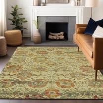 Addison Rugs Chantille Indoor/Outdoor Traditional Global Gold Machine Washable Rectangle Rug, 10' x 14'
