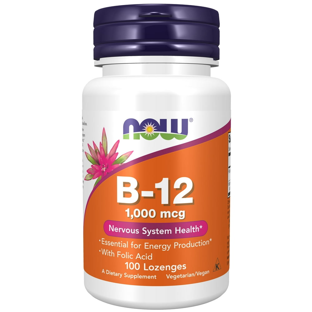 Now Supplements Vitamin B 12 1000 Mcg With Folic Acid Nervous System