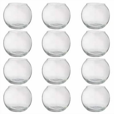 3.5” Glass Rose Bowl by Ashland - Glass Storage Container for Candles - Floral Arrangements - Decoration - and Arts & Crafts - Bulk 12 Pack
