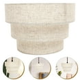 thumbnail image 3 of Shisuyan Ceiling Light Replacement Shades Beige Metal 1Pcs 13.25 Inches In Diameter, 3 of 9