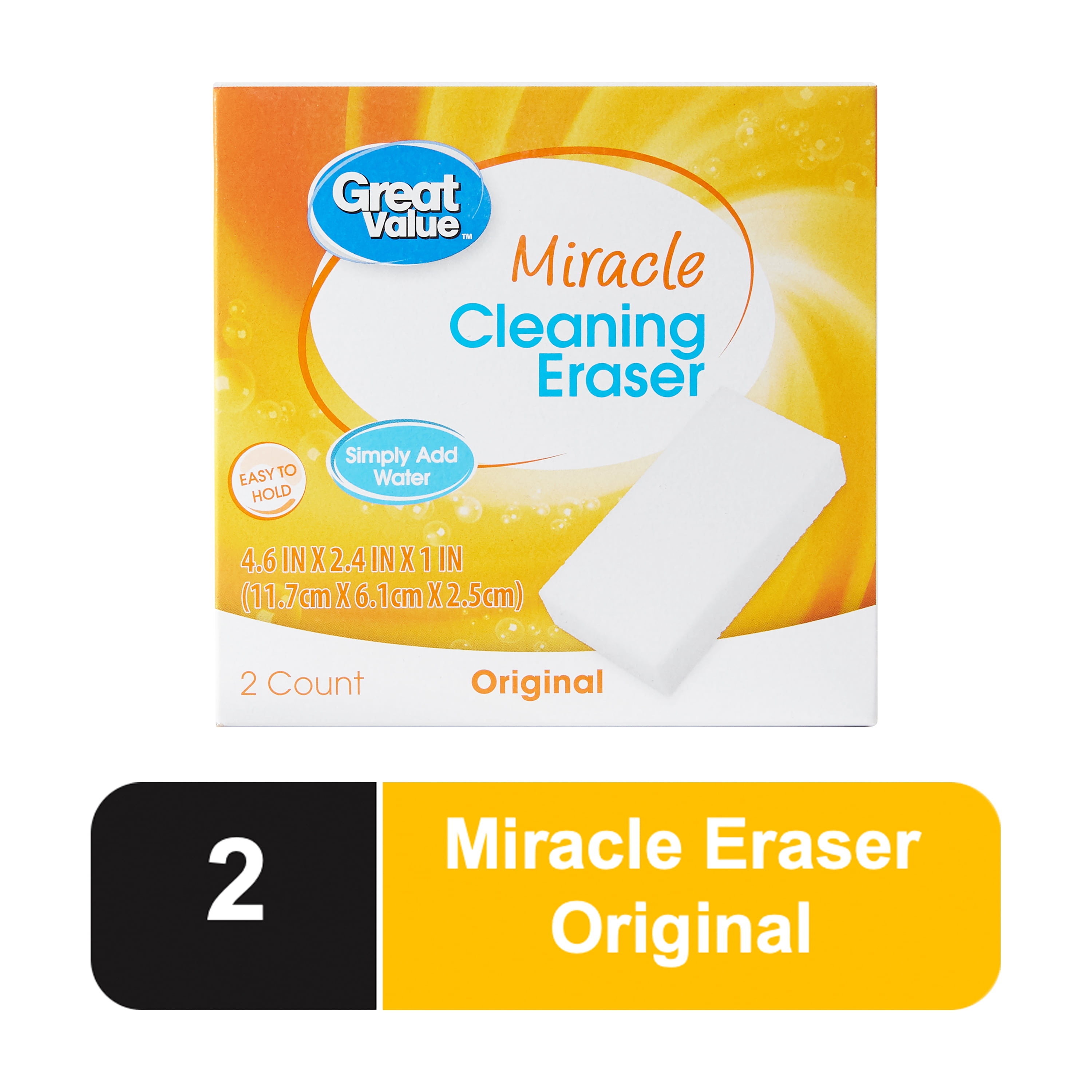 Great Value Original Miracle Eraser  2 Count