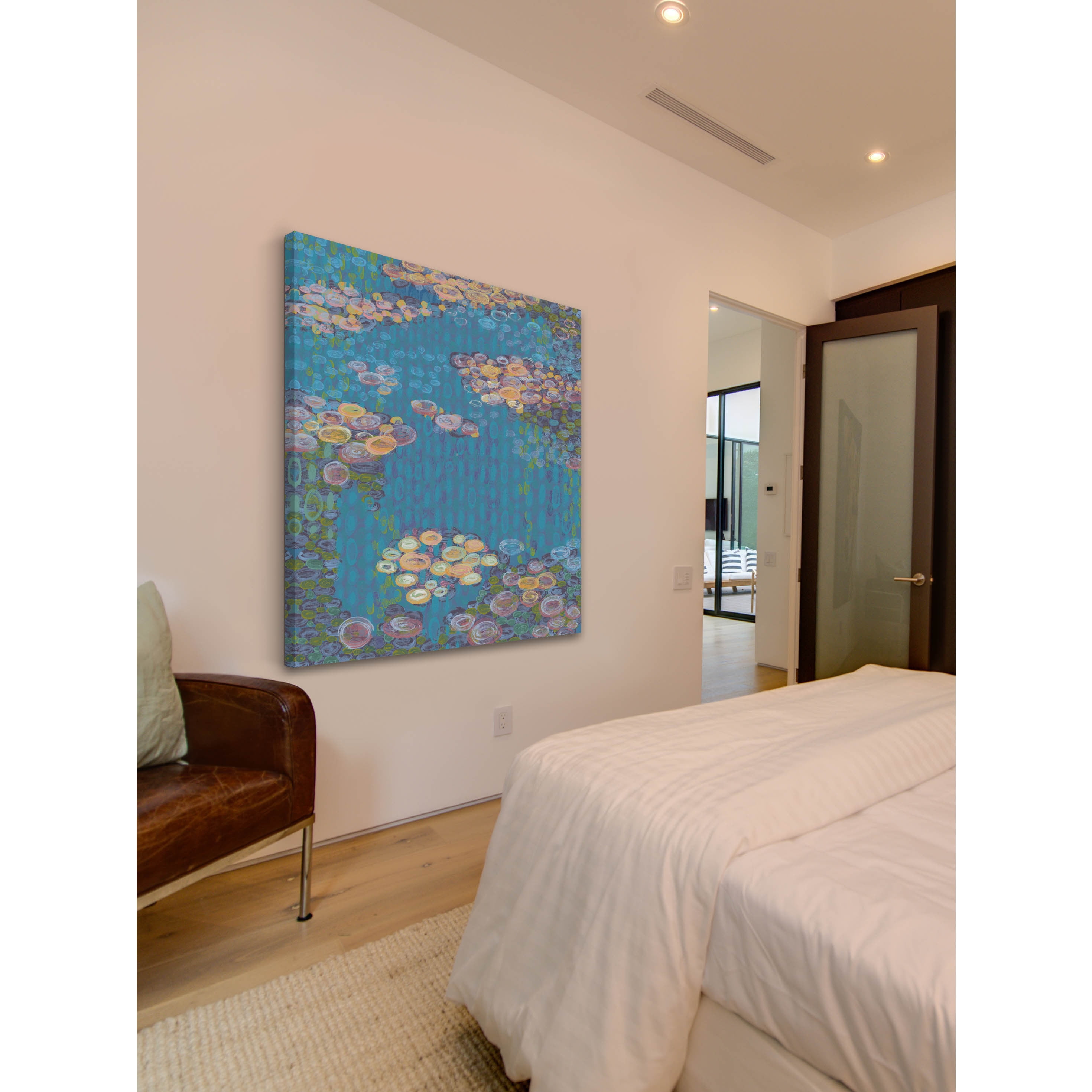 Marmont Hill "Homage to Water Lilies I" Painting Print on Canvas