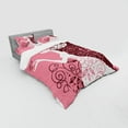 thumbnail image 3 of Ambesonne Pink Bedding Set 3 Pcs, Girl Butterflies Flowers, Twin, Pale Pink Maroon White, 3 of 3