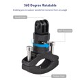 thumbnail image 3 of Riwcyla Handlebar Adapter Mount Motorcycle Mount Bracket Rack Mount Holder Rotatable Aluminum Alloy Compatible with SJCAM AKASO DJI GoPro Hero 11/10/9/8/7 One/X2/X3 and Other Action Cameras, 3 of 6