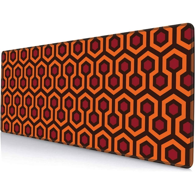 Overlook Hotel Pattern XXL Extended Gaming Mouse Pad - Large Desk Pad for Office Laptop, Non-Slip Rubber Base, Stitched Edge, Ideal for Gaming, 31.5x11.8 Inch