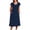 🔥 Navy, variant on Sentmoon Dresses for Wedding Guest Summer 2026 Active Solid Color Short Sleeve Crew Neck Fitted Dress Regular Fit for Going Out and Party S