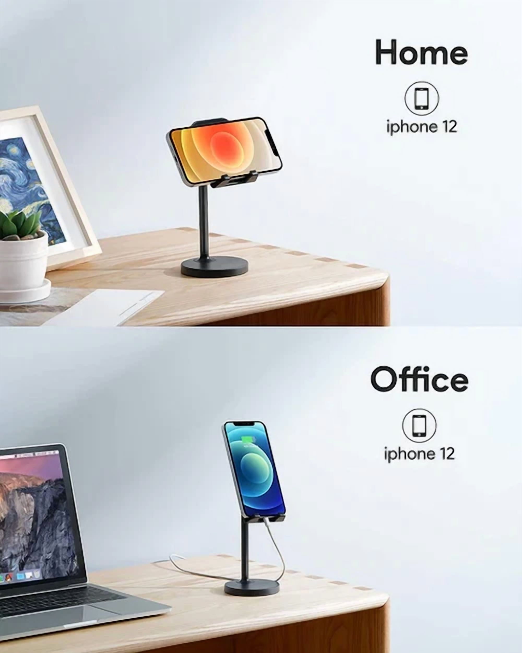 Cell Phone Stand Features Adjustable Angle Design Find Most Comfortable Viewing