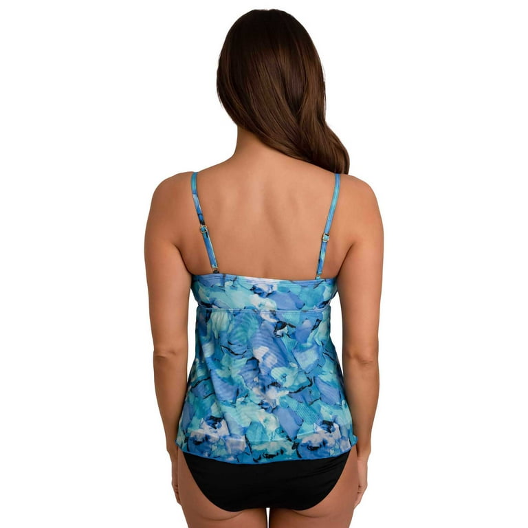 Amazing Bandeau Tankini with Retro Straps Over The Shoulder #418OTS bra cup  size B-D