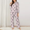 thumbnail image 3 of Wukai Cute Cupcake Print Women's Pajama Set - Soft Long Sleeve Sleepwear for Comfort and Style-X-Large, 3 of 9