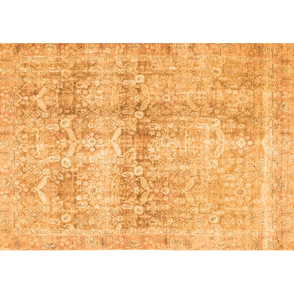 Ahgly Company Indoor Rectangle Persian Orange Traditional Area Rugs, 5' x 8'