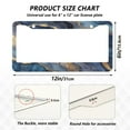 thumbnail image 4 of 2-Pack Aluminum License Plate Frame with 2 Holes for GM License Plate Cover with Free Screws Blue-purple Marbling, 4 of 8