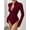 Burgundy, variant on MOYIKO Mock Turtleneck for Women Zip up Long Sleeve Body Suits Womens Fitted Tight Tops