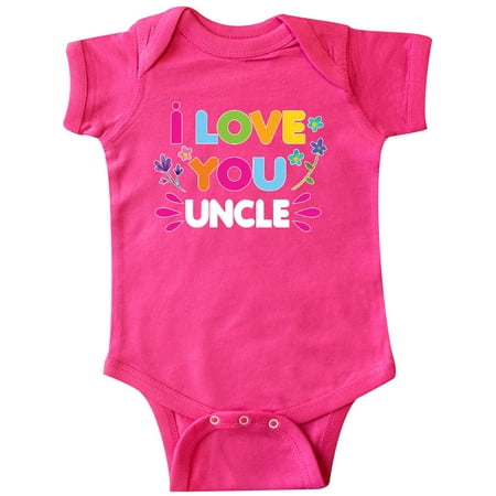 

Inktastic I Love You Uncle with Flowers Gift Baby Girl Bodysuit