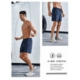 thumbnail image 6 of NORTHYARD Men's and Big Men's 5" Gym Shorts Athletic Running Basketball Workout Shorts with 3 Zipper Pockets Navy 3XL, 6 of 8
