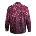 thumbnail image 4 of Fgvctg Long Sleeve Button Down Shirts for Men V Neck Blouses Collared Oversized Date Day Love Heart Print Shirts Romantic Business Casual Outfits Light pink M, 4 of 5