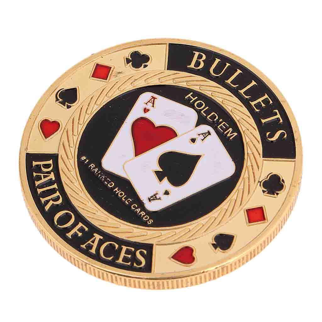 Metal Banker Chip Press Card Poker Accessories Souvenir Commemorative Coin C
