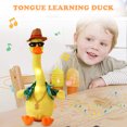 thumbnail image 3 of Juguete Divertido, Juguete De Peluche De Pato Eléctrico Con 120 Canciones Que Bailan Con Canto / Agitación / Grabación / Resplandeciente / Repitiendo Sus Palabras Juguete Interactivo De Pato Para Rega Muyoka Hogar, 3 of 6