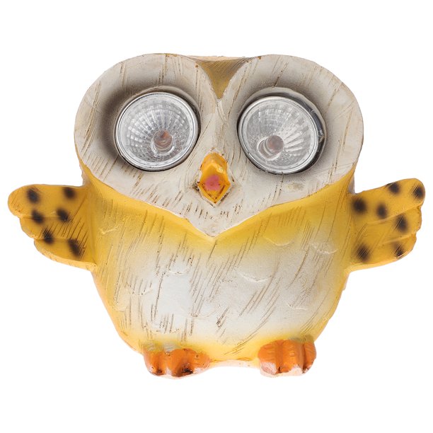 Luz de jardín Solar Powered Owl Light Figurine FronTyard Paisaje Decoración