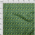 thumbnail image 3 of oneOone Cotton Cambric Teal Green Fabric Abstract Sewing Craft Projects Fabric Prints By Yard 56 Inch Wide, 3 of 4