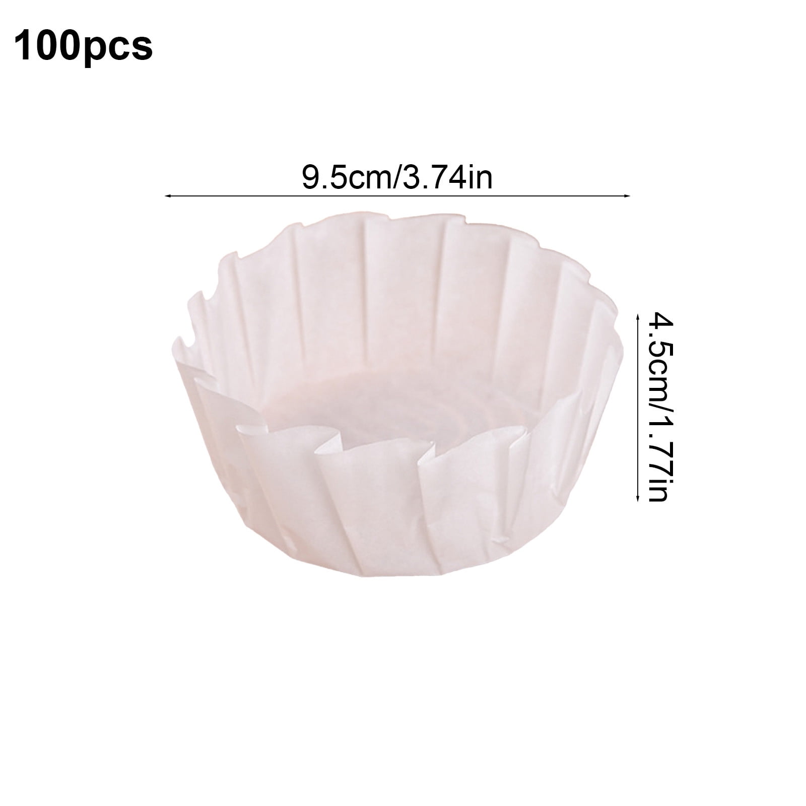 Bfogop 100pcs Disposable Cake Pan Liner Oilproof Wrap Paper Parchment Paper Basques Cupcake Liners for Cheesecake, Easy Cupcake Preparation for Baking Multipurpose Use