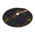thumbnail image 2 of Kll Mardi Gras Carnival Christmas Tree Skirt 48",Party Decorations Farmhouse For Christmas Decorations Holiday Party, 2 of 8
