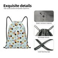 thumbnail image 3 of Kdxio Submarine With Fishes Undersea Print Drawstring Backpack Bag,Waterproof Draw String Back Sack, Gym Drawstring Bags Swim Bag For Unisex, 3 of 5
