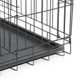thumbnail image 6 of ZENSTYLE Durable 42" Dog Crate Kennel Folding Metal Pet Cage With Tray Pan 2 Door Black For Home, 6 of 8