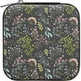 thumbnail image 2 of SKYSONIC Wildflowers Travel Jewelry Box PU Leather Jewelry Organizer Ideal Gift for Women Girls, Portable Mini Jewelry Travel Case for Stud Earrings Rings Necklaces Bracelets, 2 of 7
