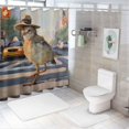 thumbnail image 7 of Orinice Street Scene Bathroom Decor Set Colorful Luxurious Graphic Print Polyester Fabric Shower Curtain Set with Hooks 36x72, 7 of 7