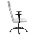 thumbnail image 2 of vidaXL Office Chair White Mesh Fabric and Faux Leather, 2 of 5