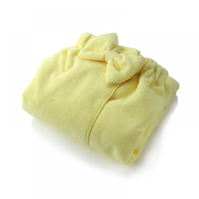 Ensemble de Peignoir Serviette Femmes Tissu Microfibre Super Absorbant avec Nœud Robe de Bain