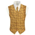 thumbnail image 2 of Gioberti Men's Formal 4pc Paisley Vest Necktie Bowtie and Pocket Square, 2 of 6