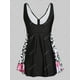 thumbnail image 2 of Tallas grandes Dalmatian Dot Flower Boilin Tankini Traje de baño Rosegal  Vestidos casuales de talla grande, 2 of 5