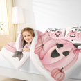 thumbnail image 4 of jejeloiu Pink Funny Pumpkin Full Size Comforter Sets,Happy Halloween Bedding Comforter Set,Black Bats Bedding Sets For Teens Girl,Super Cozy Room Decor Reversible,3pcs, 4 of 8