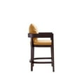 thumbnail image 3 of Manhattan Comfort Ritz 26.5" Faux Leather Counter Stool in Camel/Walnut, 3 of 5