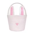 thumbnail image 1 of Naiovety Cestas de Pascua con diseño de conejito para niñas, ideales para guardar regalos, dulces y decoración de fiestas. Suaves, agradables Almacenamiento y organización del hogar blanco rosado, 1 of 6
