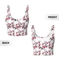 thumbnail image 5 of Lsque Cherry Blossoms Printed Women'S Sports Bra, Compression, Moisture Wicking, High-Impact Sports Bra For Women,Supportive sports bra-Large, 5 of 9