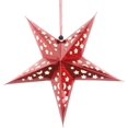 thumbnail image 1 of Linternas de estrella de papel Pantalla de lámpara Pantalla de luz de estrella de papel Estrella de Navidad Decoraciones colgantes para el hogar Boda Fiesta de Navidad Decoración 30 cm (Rojo), 1 of 2