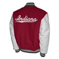 thumbnail image 3 of Men's Franchise Club Crimson Indiana Hoosiers Full-Snap Letterman Jacket, 3 of 3