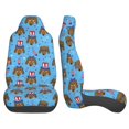 thumbnail image 4 of Fotbe Cute Puppy Pattern Automotive Seat Covers for Cars Trucks and SUVs – Car Seat Covers for Front Seats,Protective Seat Covers,Vehicle Seat Covers, Set of 2, 4 of 9