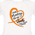 thumbnail image 4 of Inktastic I Wear Orange for My Aunt Multiple Sclerosis Awareness Boys or Girls Long Sleeve Baby Bodysuit, 4 of 5