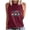 Wine, variant on Staron Women Graphic Print Tank Tops Sleeveless Round Neck Casual Loose Beach Holiday Summer Tops, Wine XL